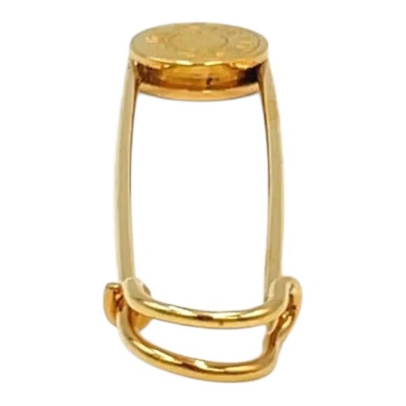 Hermes Serie Brooch Pin GD W/Box Safety Pin Gold W/Box - Picture 3 of 11